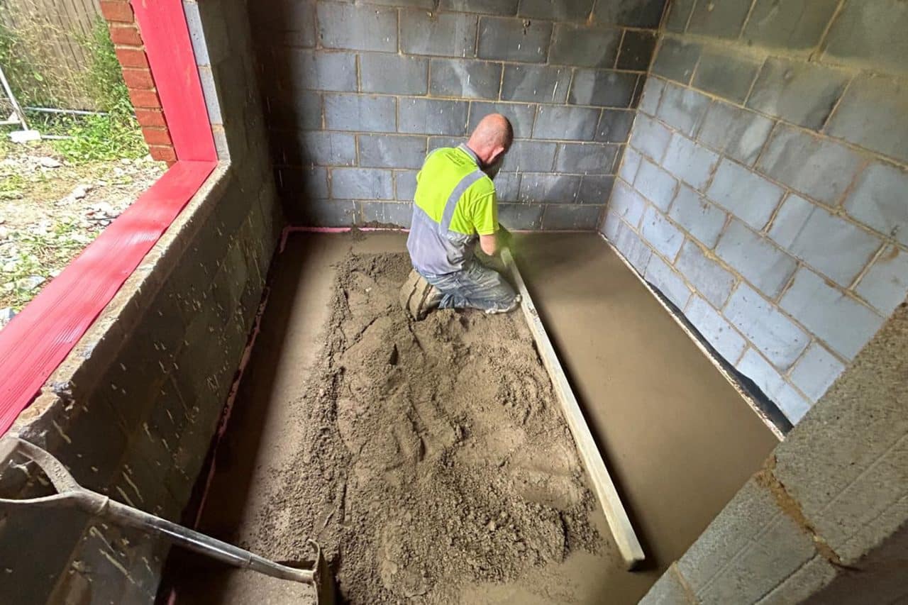 Floor screeding Gretton