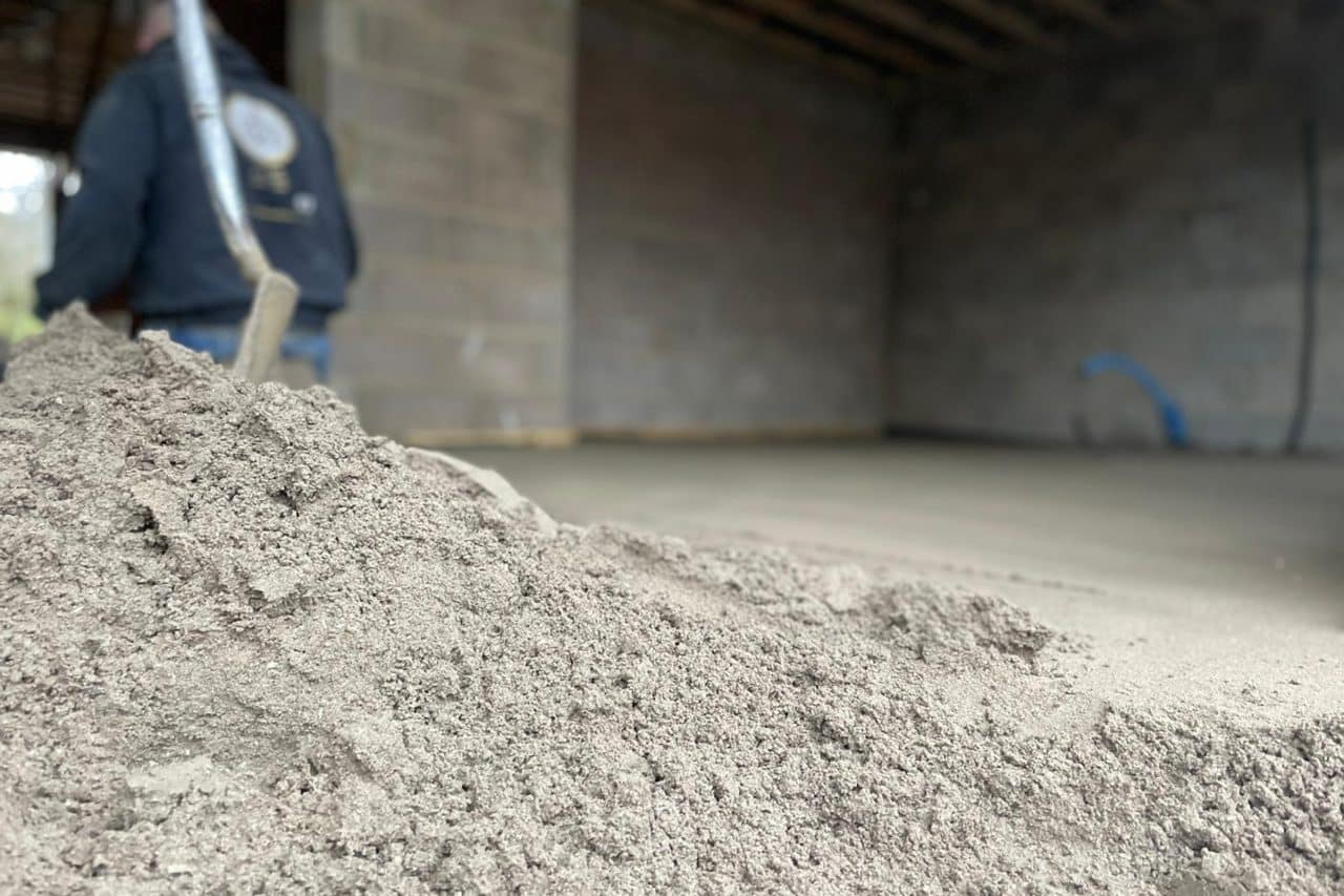 Floor screeding Lynch Wood Park