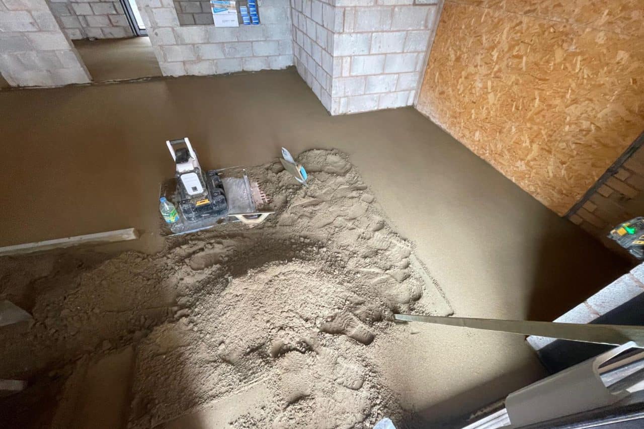 Floor screeding Sanders Lodge industrial estate