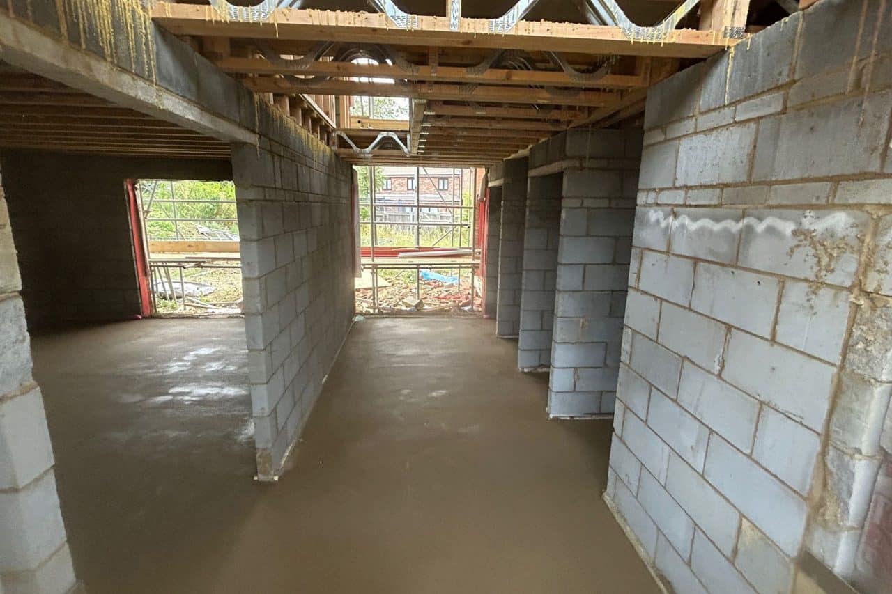 Floor screeding Telford Way industrial estate