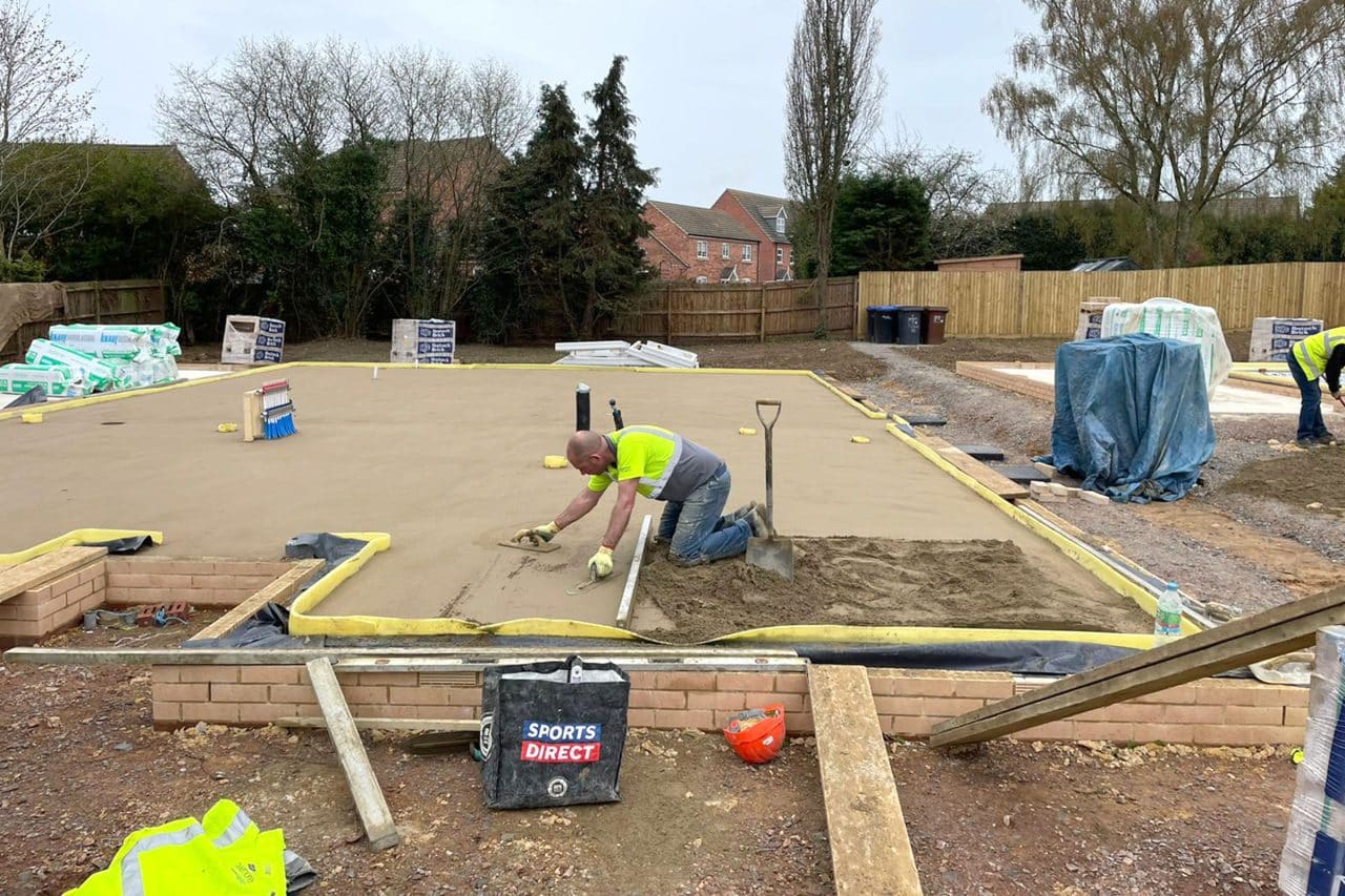 Floor screeding Weldon North industrial estate