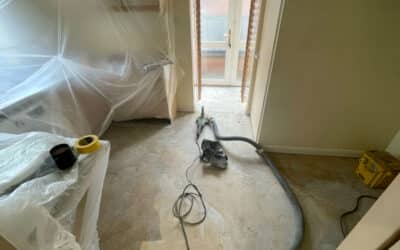 Floor preparation – Nether Heyford, Northamptonshire
