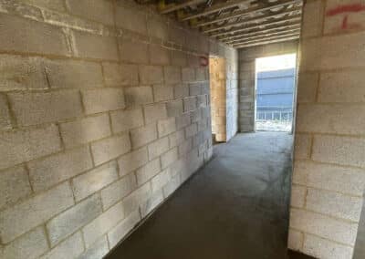 Finished floor screed in a new build home