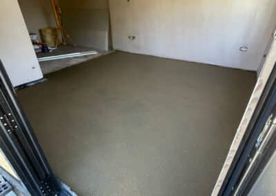 Finished floor screed at a home extension in Milton Keynes