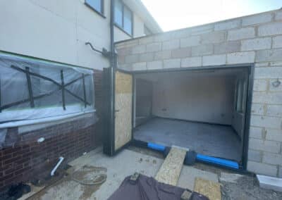 Floor screeding at a home extension in Milton Keynes
