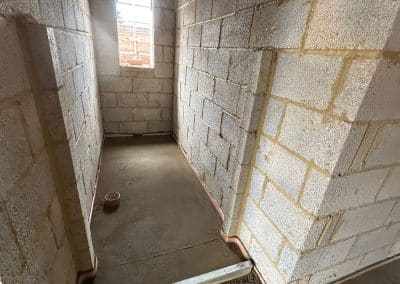 Floor screeding at a new build property in Great Houghton, Northampton