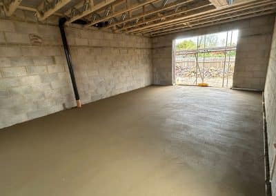 Floor screeding at a new build property in Kettering