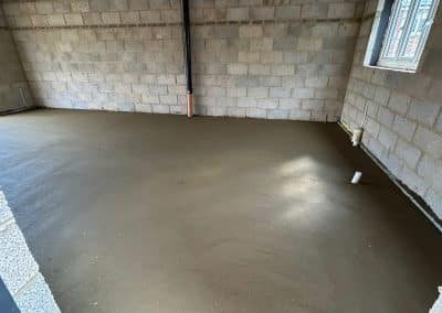 Floor screeding at a new build property in Kettering