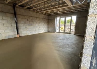 Floor screeding at a new build property in Kettering