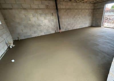 Floor screeding at a new build property in Kettering