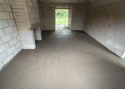Floor screeding at a new build property in North Kilworth