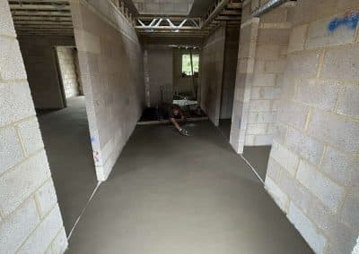 Floor screeding at a new build property in North Kilworth