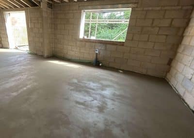 Floor screeding at a new build property in North Kilworth