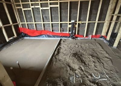 Floor screeding at a new build property in Banbury