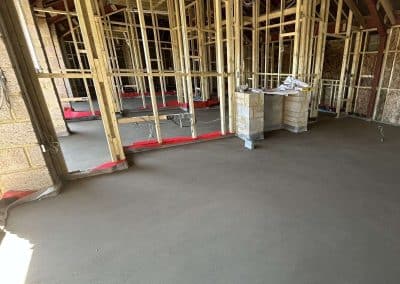 Floor screeding at a new build property in Banbury