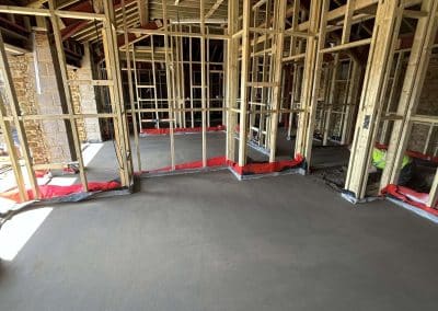 Floor screeding at a new build property in Banbury