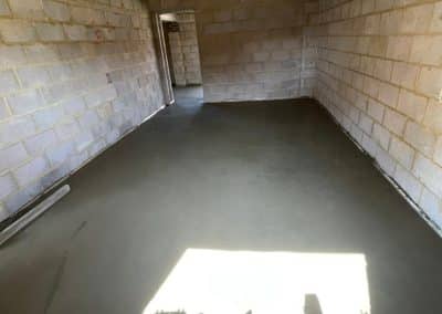 Floor screeding at a new build property in Hardingstone, Northampton