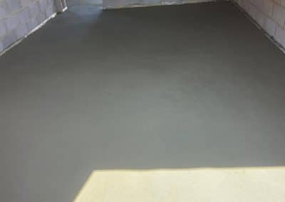 Floor screeding at a new build property in Hardingstone, Northampton