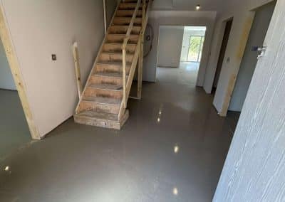 Self levelling screed in Nether Heyford
