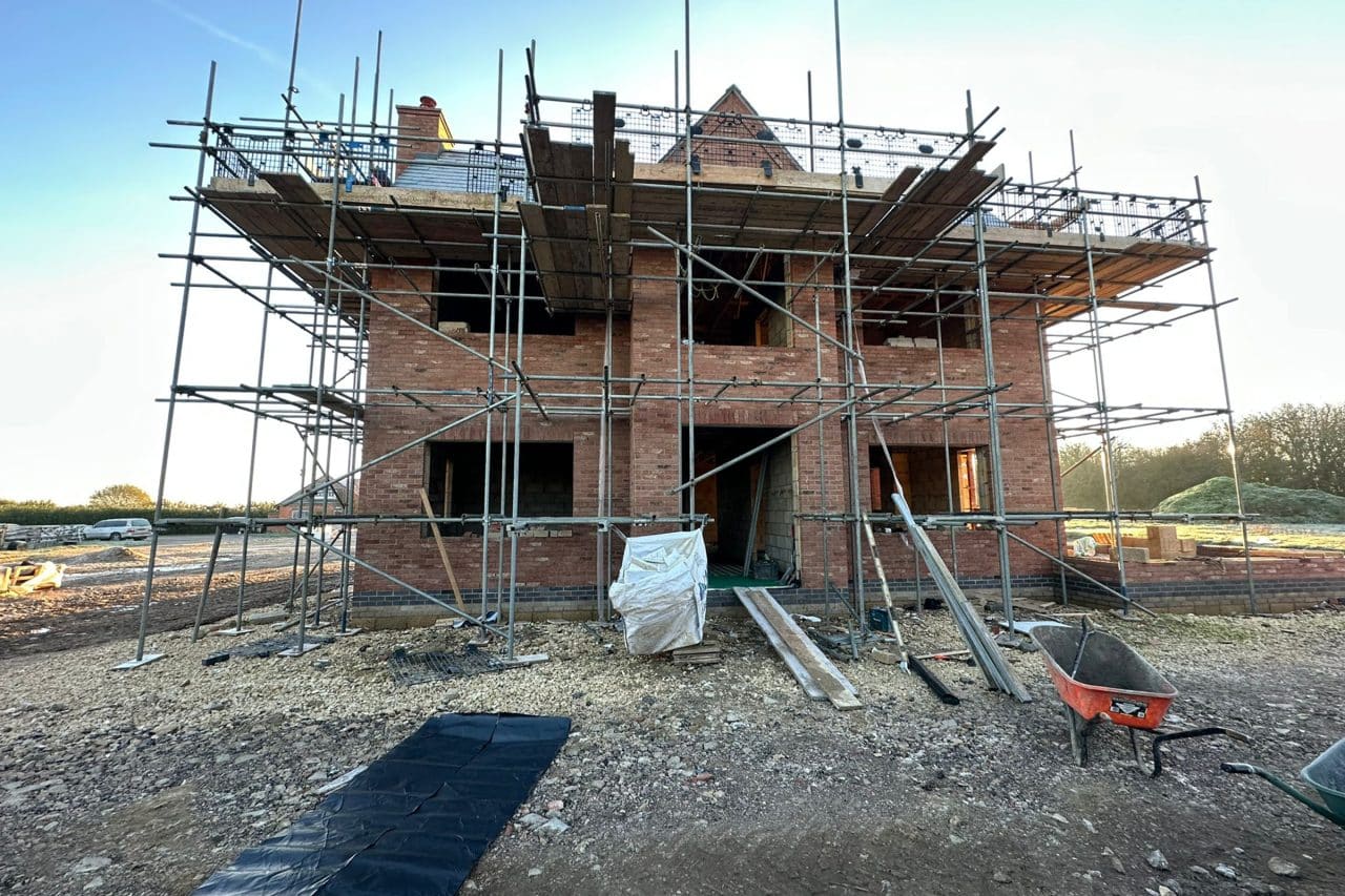 Exterior of a new building at Braybrooke, Northamptonshire