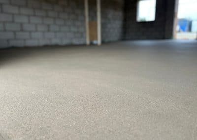 Finished floor screed at new bungalow in St James, Northampton
