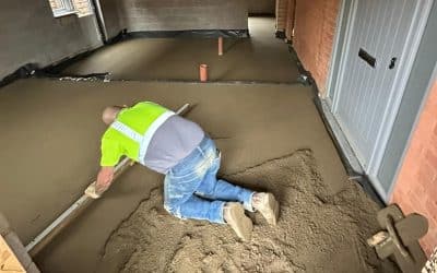 Floor screeding in Rothwell, Northants – 55㎡