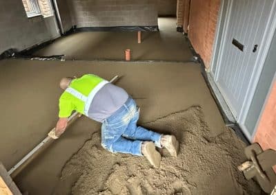 Floor screeding in Rothwell, Northants – 55㎡