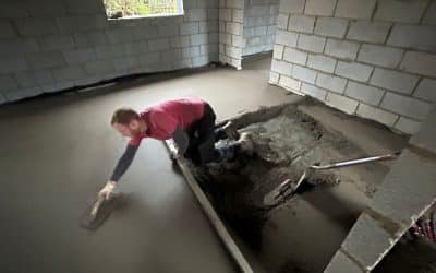 Floor screeding at Medbourne, Northamptonshire – 130㎡