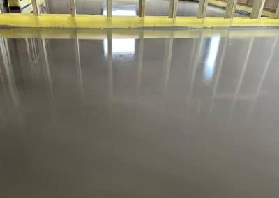 Self levelling compound at an underfloor heating installation in Peterborough