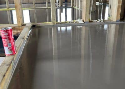 Self levelling compound at an underfloor heating installation in Peterborough