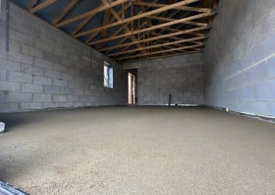 Finished floor screed at a property in Northampton