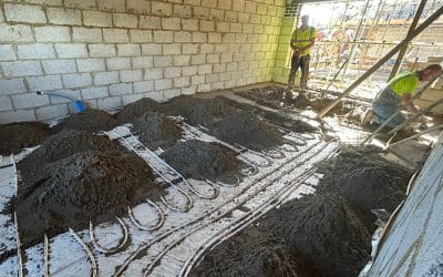 Underfloor heating screed – St James, Northampton