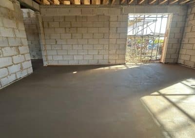 Finished floor screed at a property in Northampton