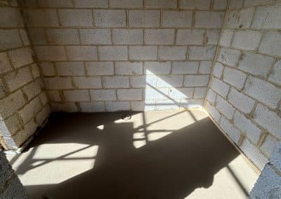 Finished floor screed at a property in Northampton