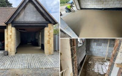 Traditional floor screed – Earls Barton – 50m²