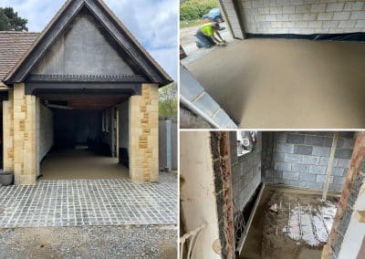 Traditional floor screed – Earls Barton – 50m²