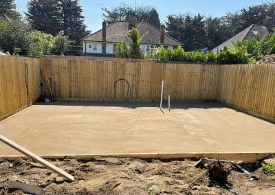 Patio / Bar area  – External screed – Northants – 50㎡