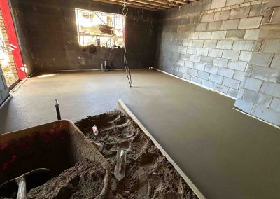 Floor Screeding at a new build in Cambridgeshire