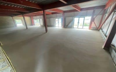 Garden centre floor screed – Whilton Locks, Daventry