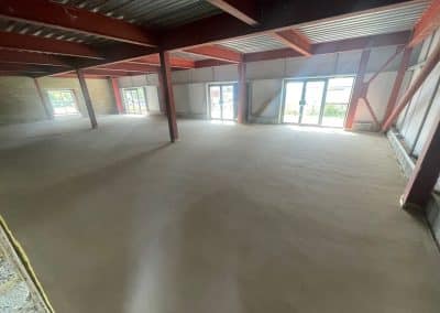 Garden centre floor screed – Whilton Locks, Daventry