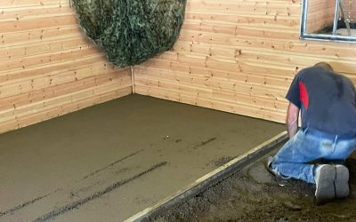 Floor screed – Santas grotto