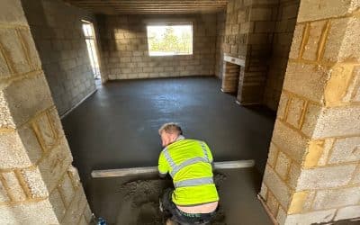 Floor screeding – Little Houghton, Northamptonshire