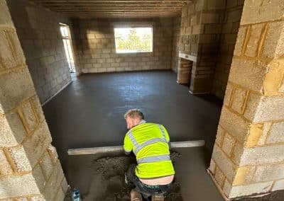 Floor screeding – Little Houghton, Northamptonshire