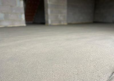 Newly installed floor screed at a new build in Rugby