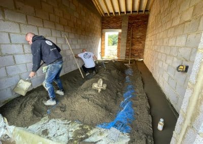 Floor screed in Marston Moretaine, Bedfordshire – 110㎡