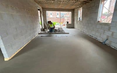 Floor screeding Rugby – 80㎡ traditional screed for Francis Jackson’s Homes