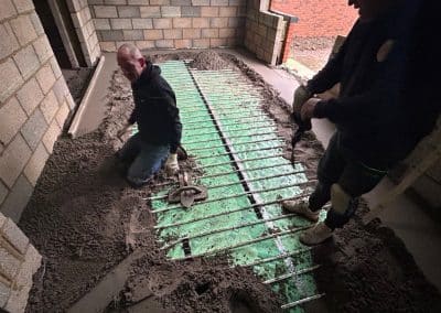 New build floor screeding at North Kilworth