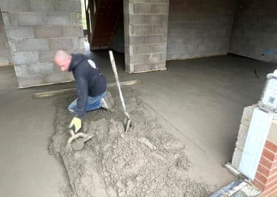 Floor screeding for Francis Jackson Homes in Rugby – 90㎡