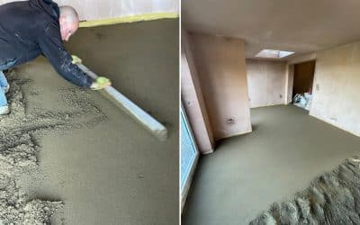 Floor screed Yardley Hastings, Northants