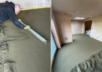 Floor screed Yardley Hastings, Northants